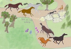 Happy Horse Cartoon: Life on the lanes